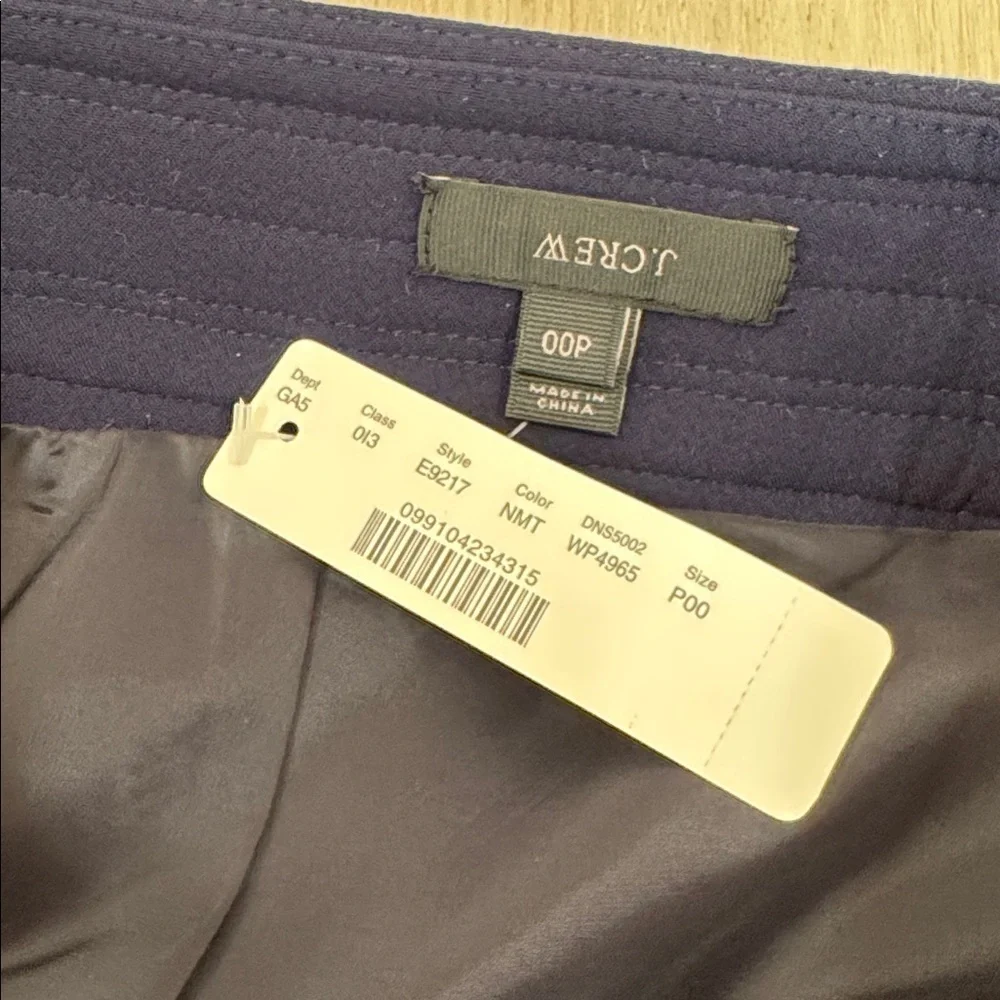 NWT J. Crew multicolored tweed mini suit skirt